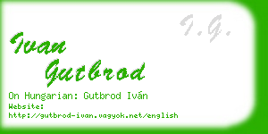 ivan gutbrod business card